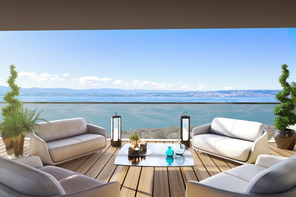 Vue Lac Léman appartement neuf 2 - Résidence Palais Lémania