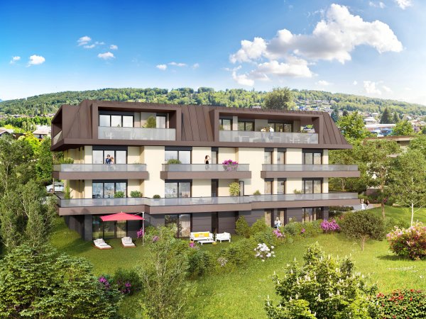 Vue Lac Léman appartement neuf - Résidence Palais Lémania
