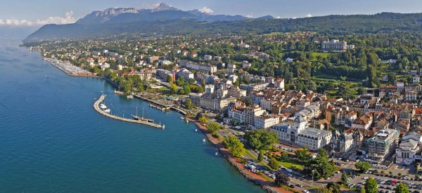 Vue du ciel Thonon