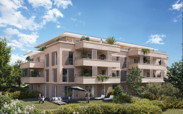 Dolce Vita - Vue des jardins du bâtiment A